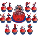 Cake and cupcake toppers - Spider-Man theme