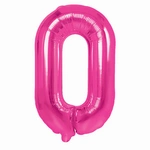 Foil Balloon Number "0" Pink (100cm.)