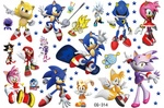 Tattoos for Kids Sonic (1 pc)