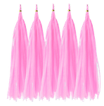 Tail for Balloons Pink, Tassel (5pcs)