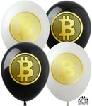 Bitcoin printed rubber balloons (10 pcs.)