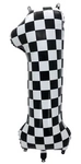 Foil Balloon Number "1" Chessboard Race (100cm.)