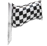 Balloon in the shape of a racing flag - 50x60 cm