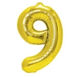 Foil Balloon Number "9" Gold ( 100cm.)