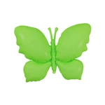Green foil balloon in the shape of a butterfly