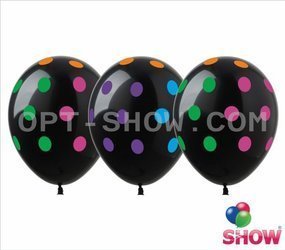 Balloons 12" with print "Dots" (10 pcs.)