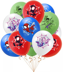 Balony gumowe z nadrukiem AVENGERS (8 szt.)