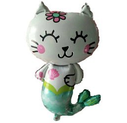 Foil Balloon "Cat-Mermaid" (84cm*53cm)