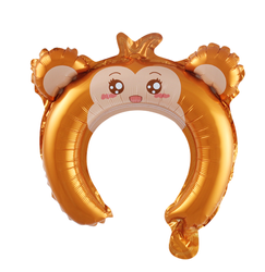 Foil Balloon Headband "Monkey"