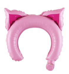 Foil Balloon Headband "Pig"