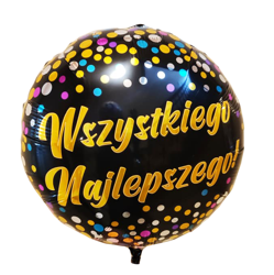 Foil Balloon "WSZYSTKIEGO NAJLEPSZEGO" 18" (45cm.)
