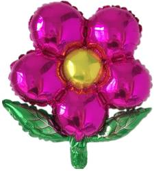Foil Balloon mini "Fuchsia Flower"