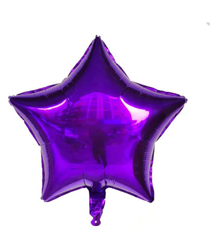 Foil balloon Star, Purple 18" (45cm.)