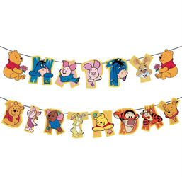 Girlanda papierowa Happy Birthday  Mario (1 szt)