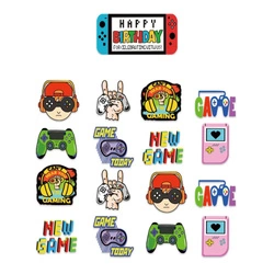 "Gaming Party" cake topper - a colorful set for gaming fans