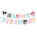 Girlanda Papierowa Happy Birthday Sanrio – My Melody, Kuromi, Cinnamoroll