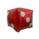 Кубики з фольги Куля червона (60см*60см)