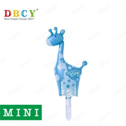 Mini Giraffe Blue Foil Balloon