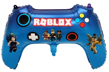 Balon foliowy Roblox w kształcie pada do gier – niebieski 67 x 65 cm