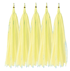 Ivory, Tassel balloon tail (5pcs)