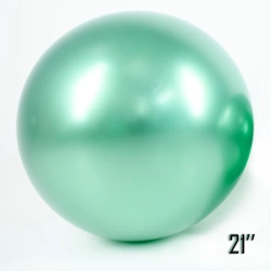 Balon Gigant 21" CHROME,  Zielony (1 szt.)