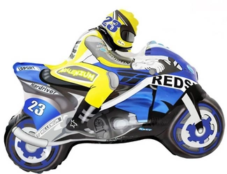 Foil Balloon "Blue Bike" (66cm*53cm)
