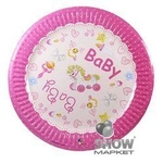 Baby Girl Paper Plates (10 pcs.)