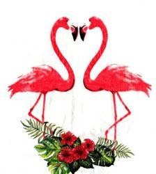 Papírové ubrousky Flamingo (20 ks).)