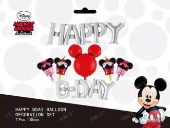 Happy B Day Balloon Set. Mickey