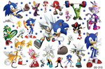Tatuaże dla Dzieci Sonic (1 szt)