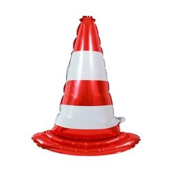 Foil Road Cone Balloon - Party Decoration 75x58x20 cm