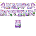 Girlanda Happy Birthday Syrenka – dekoracja urodzinowa podwodny świat