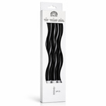 Skręcane świeczki urodzinowe czarne, zestaw 6 sztuk