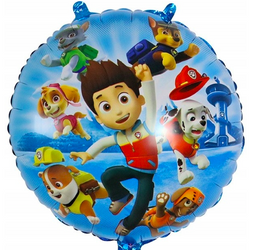 Fóliový balónek Psi Patrol o průměru 18" (45 cm).)