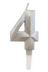 Золота свічка цифра "4"