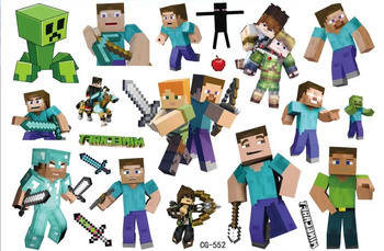 Dětské herní tetování, Minecraft, Pixels (1 ks)