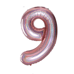 Фольгована повітряна кулька №9 "RoseGold Brochard" (100см).)