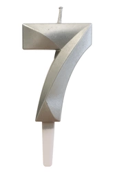 Candle-Dial "7" White