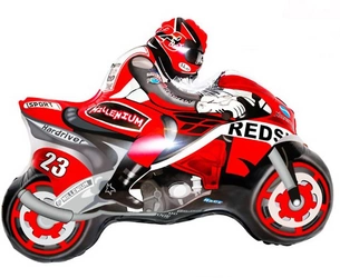 Foil Balloon "Red Bike" (66cm*53cm)