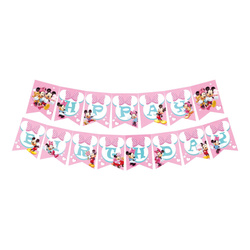 Girlanda Papierowa Happy Birthday Myszka Minnie
