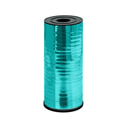 Stuha na balónky tyrkysová metalizovaná (5mm*92m)