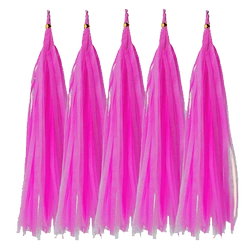 Ogon do balonów Malinowy, Tassel (5szt)
