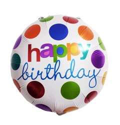 Balon foliowy Happy Birthday 18" (45cm.)