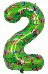 Foil Balloon Number "7" Spider Red/Blue (100cm.)