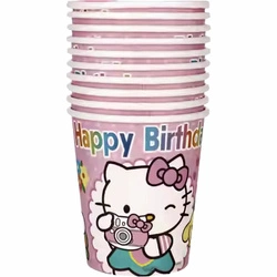 Hello Kitty birthday paper cups birthday decoration 10 pcs.
