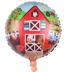 Fóliový balónek Happy Farm 18" (45 cm).)