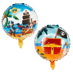 Foil balloon Pirates. Treasure Island 18" (45cm.)
