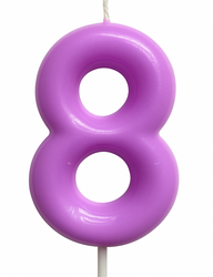 Candle-Dial "8" White