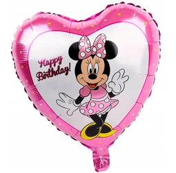 Balon foliowy Serce Minnie  18" (45cm.)