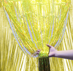 Dekorativní závěs Holo Gold 100x200cm